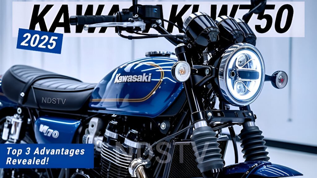 Kawasaki W750 2025 Launched in India: Retro Looks, Modern Features & CBS Safety
