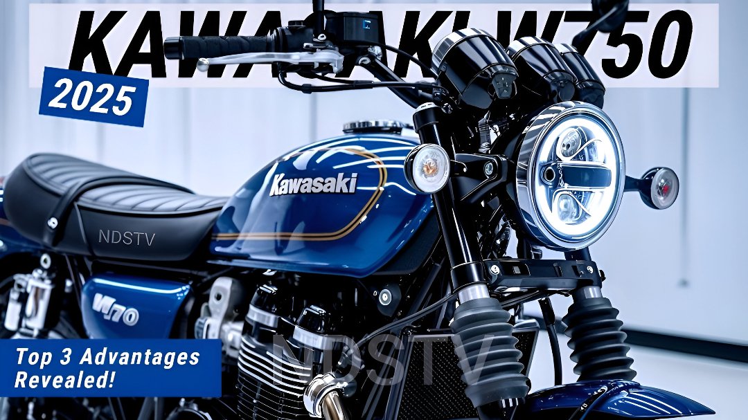 Kawasaki W750 2025 Launched in India: Retro Looks, Modern Features & CBS Safety